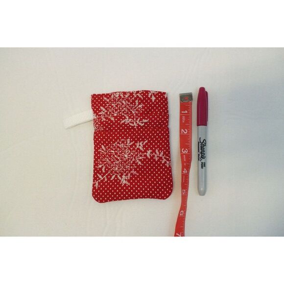 Red Polkadot Scrub POCKET Insert, Organizer & Protector for Nurses, Doctors - Picture 2 of 4